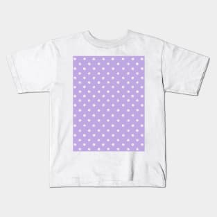 White daisies in Lilac Kids T-Shirt